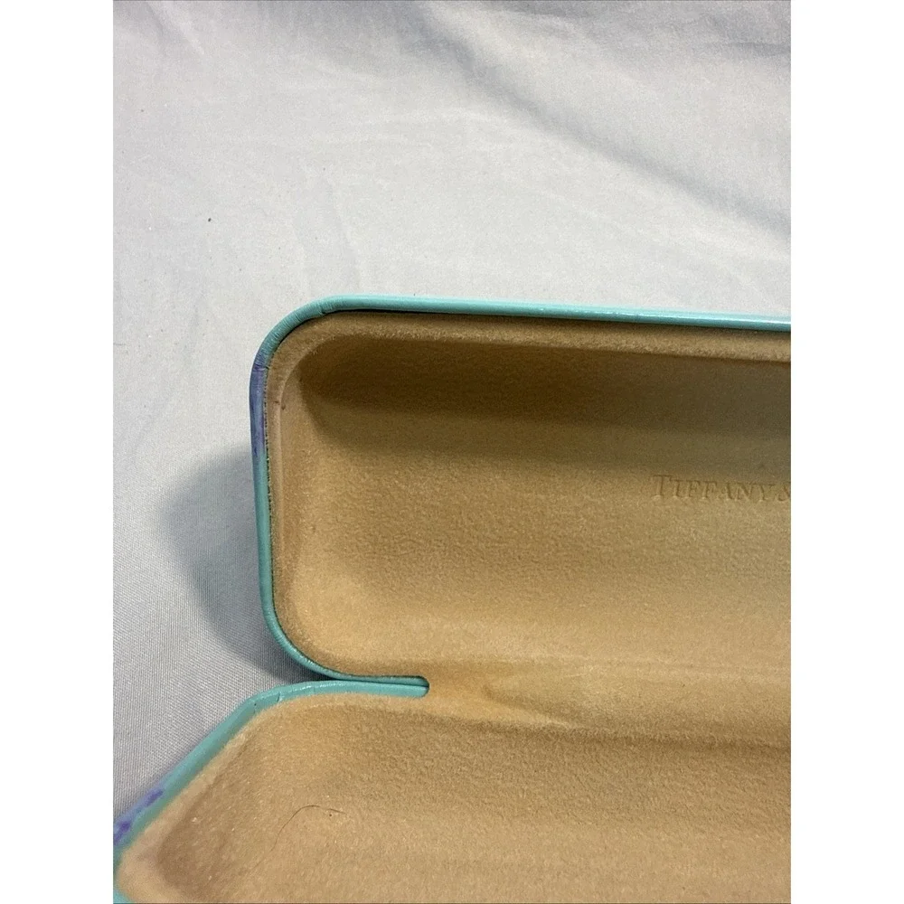 Authentic Tiffany & Co. Hard Clamshell Eyeglass Sunglasses Case Only Blue